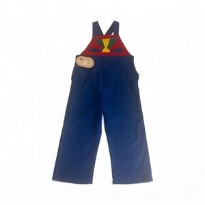 Vintage Popsicle Brand Kids' Overalls with Colorful Front Design New with Tag